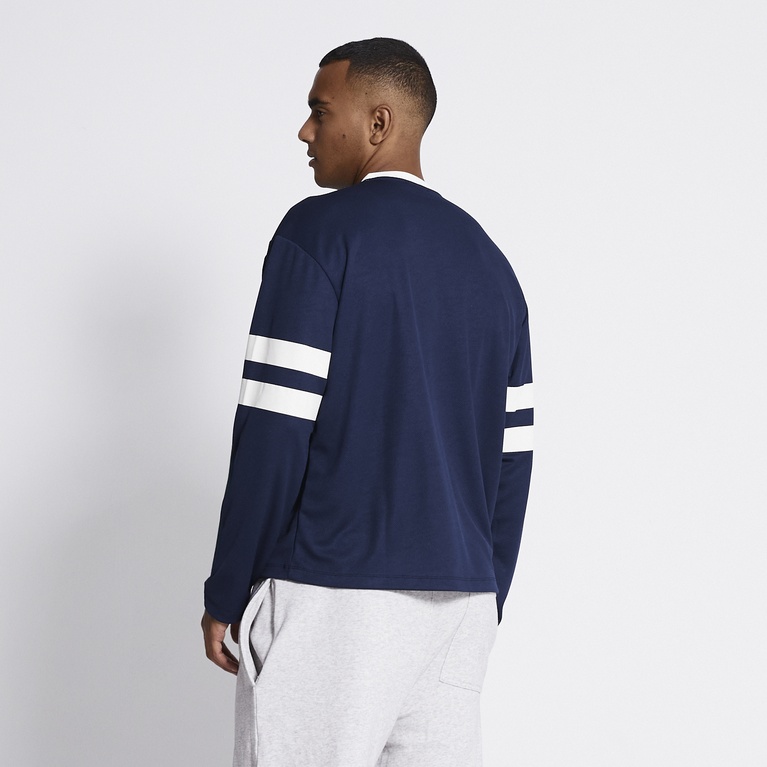Long sleeve football jersey "Ty" Navy